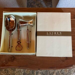 Ralph Lauren Silver Barware Set (NWT)